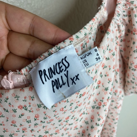 Princess Polly Annie Mini Dress in Pink / Floral / Dainty / Summer/ Size 4 Small - Picture 6 of 8